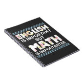 Carnet L'anglais est important mais les maths sont (Côté Droit)