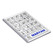 Carnet Langue des Signes Américaine pour les Sourds, Alph (Côté Droit)