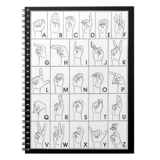 CARNET LANGUE DU SIGNE (Devant)