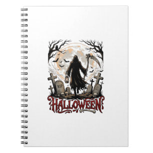 Carnet Lanterne de la Faucheuse Halloween Pleine Lune Pie