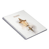 Carnet Lanternes de rue brun crème (Côté Droit)