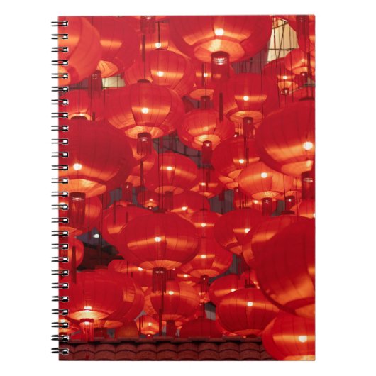 Carnet Lanternes rouges nouvel an chinois (Devant)