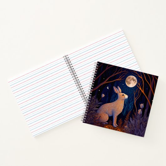 Carnet Lapin au clair de lune (Intérieur)