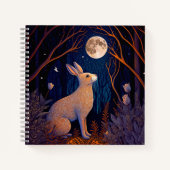 Carnet Lapin au clair de lune (Devant)