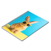 Carnet lapin avec lunettes de soleil (Côté gauche)