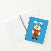 Carnet Lapin avec une cloche à l'oreille (Intérieur)