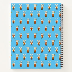 Carnet Lapin avec une cloche à l'oreille