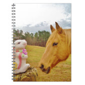 Carnet Lapin blanc et Cheval jaune (Devant)