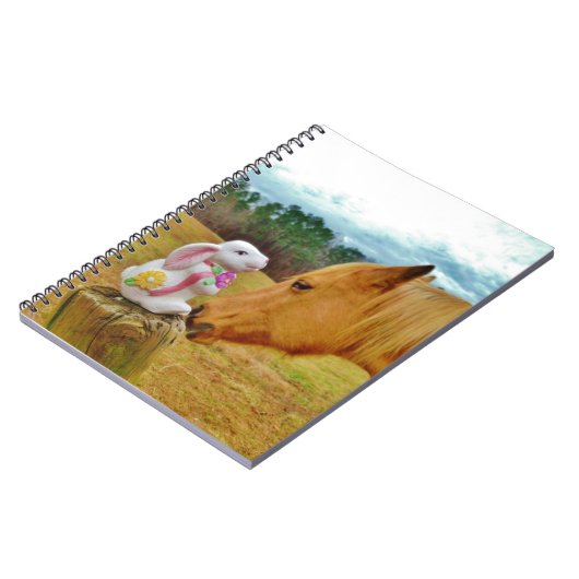 Carnet Lapin blanc et Cheval jaune (Côté gauche)