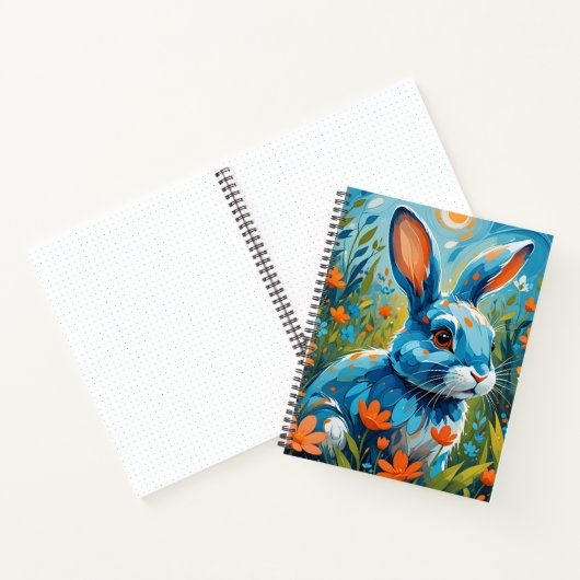 Carnet Lapin bleu (Intérieur)