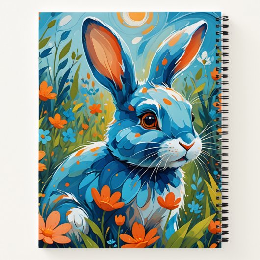 Carnet Lapin bleu (Dos)