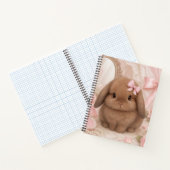 Carnet lapin coquet ruban rose (Intérieur)