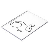 Carnet Lapin d'art brosse (Côté gauche)