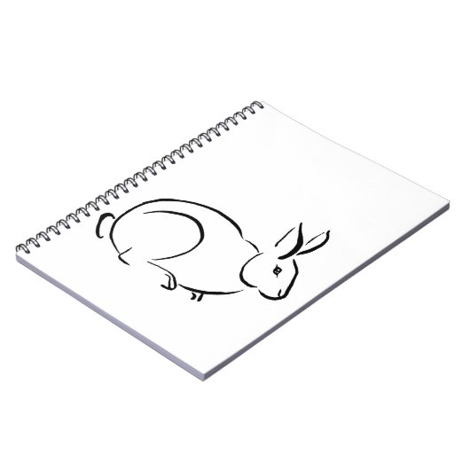 Carnet Lapin d'art brosse (Côté gauche)