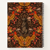 Carnet Lapin d'automne sur fond brun (Dos)