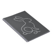 Carnet Lapin de corde Minimalisme Design Moderne (Côté Droit)