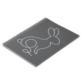 Carnet Lapin de corde Minimalisme Design Moderne (Côté gauche)