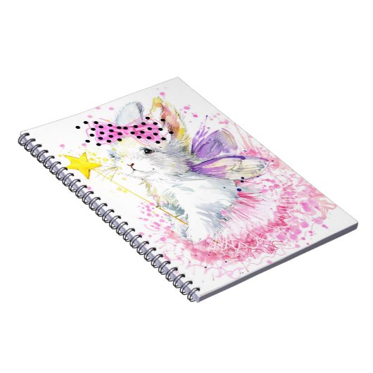 Carnet Lapin de fée d'aquarelle (Côté Droit)