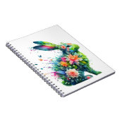 Carnet Lapin de lapin de puissance de fleurs (Côté Droit)