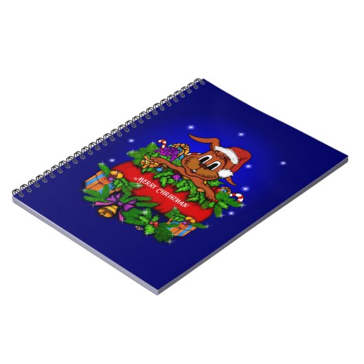 Carnet Lapin de Noël (Côté gauche)