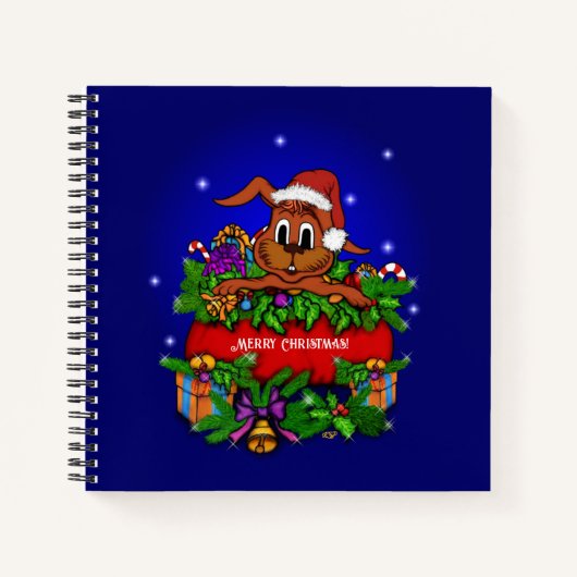 Carnet Lapin de Noël (Devant)