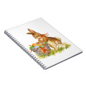 Carnet Lapin de Pâques aquarelle (Côté Droit)