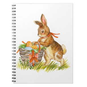 Carnet Lapin de Pâques aquarelle