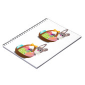 Carnet Lapin de Pâques Coloré et Œufs (Côté gauche)