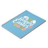 Carnet Lapin de Pâques Joyeuses Vacances de Lapin Œuf (Côté gauche)