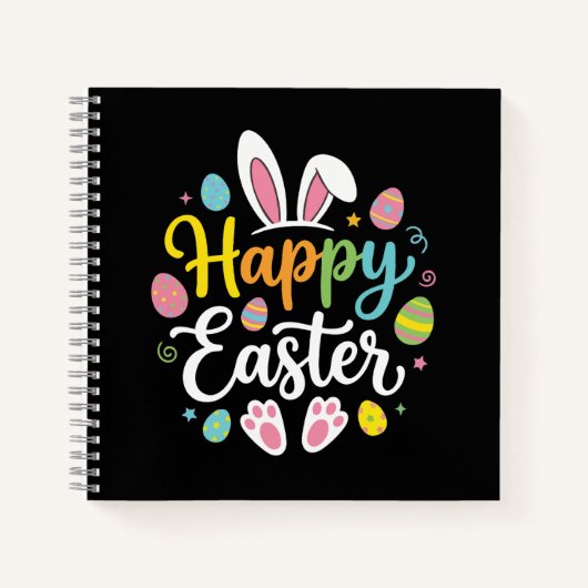 Carnet Lapin de Pâques joyeux Funny Easter Day Femmes (Devant)
