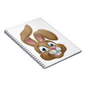 Carnet Lapin de Pâques lapin face dessin (Côté Droit)