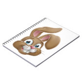 Carnet Lapin de Pâques lapin face dessin (Côté gauche)