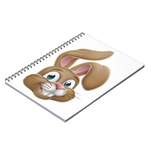 Carnet Lapin de Pâques lapin face dessin (Côté gauche)