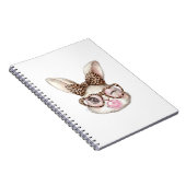 Carnet Lapin de Pâques Lunettes Mignonnes Léopard Lapin d (Côté Droit)