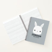 Carnet Lapin de Pâques Mignon avec Nom Personnalisé (Intérieur)