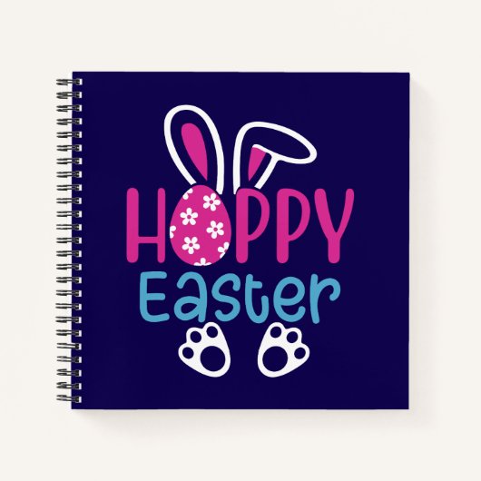 Carnet Lapin de Pâques Œuf Mignon Design de Printemps (Devant)