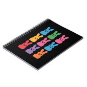 Carnet Lapin de Pâques Œufs Carreaux Léopard (Côté gauche)