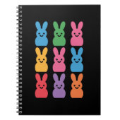 Carnet Lapin de Pâques Œufs Carreaux Léopard (Devant)