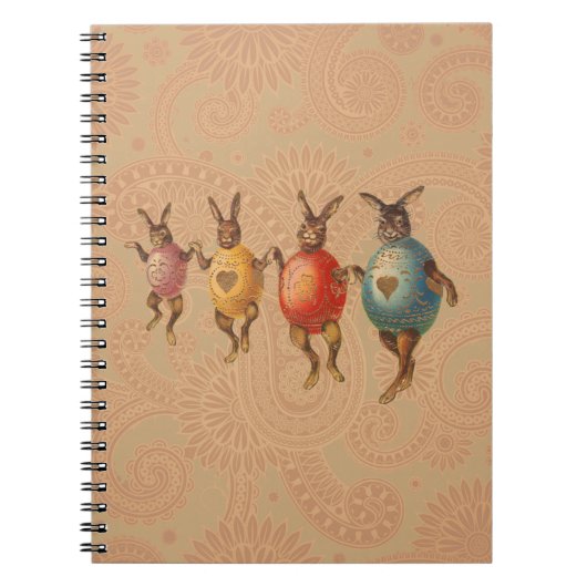 Carnet Lapin de Pâques Œufs Dansants (Devant)