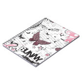 Carnet Lapin de rose d'emo de Kawaii (Côté gauche)