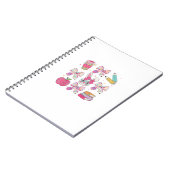 Carnet Lapin Drôle Coquette Arc Professeur de Lapin de Pâ (Côté gauche)