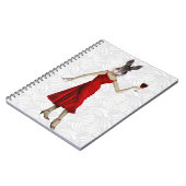 Carnet Lapin en robe rouge 2 (Côté gauche)