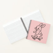 Carnet Lapin en skateboard (Intérieur)