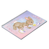 Carnet Lapin et panier de Pâques (Côté gauche)