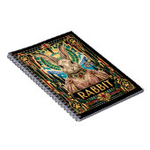 Carnet Lapin, faune Art Déco (Côté Droit)