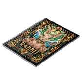 Carnet Lapin, faune Art Déco (Côté gauche)