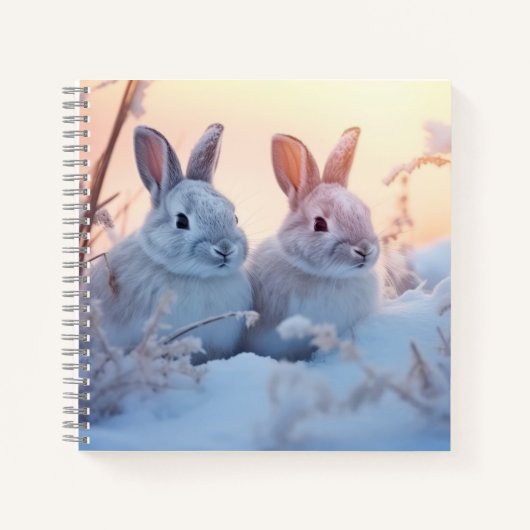 Carnet Lapin Lapin Animal Faune Wilderness Coloré (Devant)
