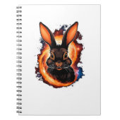 Carnet Lapin Lapin Dans L'Espace - Mignonne Lapin _1 (Devant)