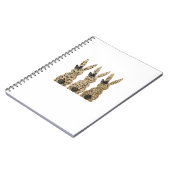 Carnet Lapin Mignon Arc Léopard Drôle de Pâques Chrétien (Côté gauche)