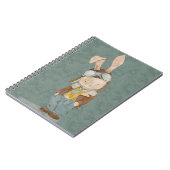 Carnet lapin mignon dans un casque pilote (Côté gauche)